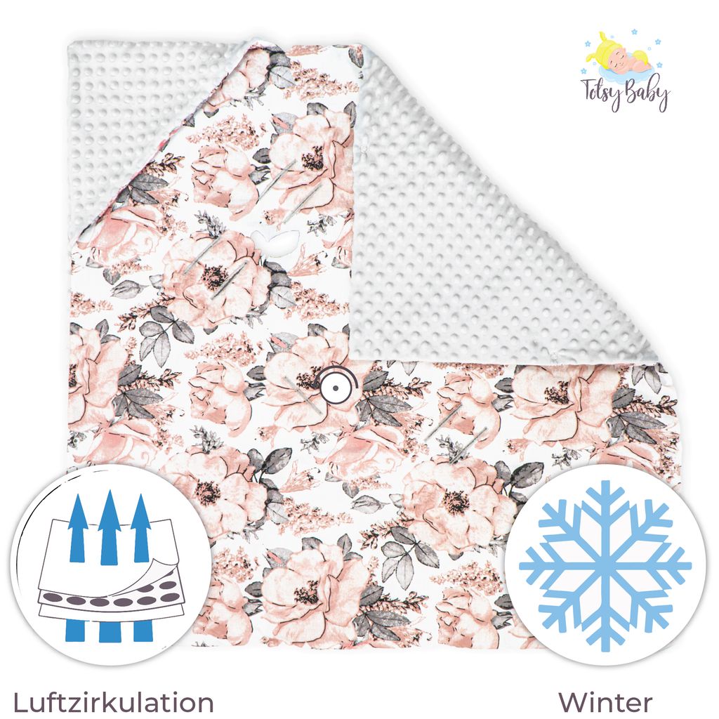 Kocyk do wózka 90x90cm - uniwersalny kocyk do fotelika Zdjęcie produktu 13