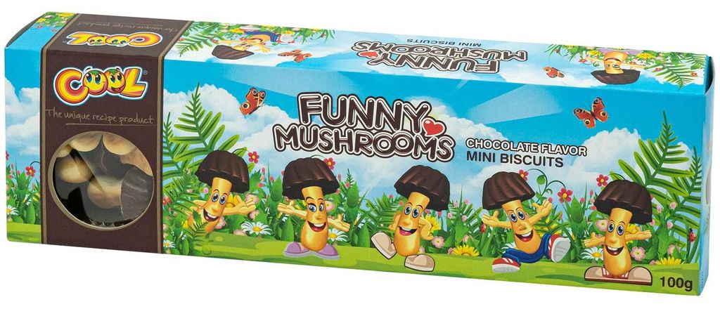 Cool Funny Mushrooms Chocolate 100g Produktbild 
