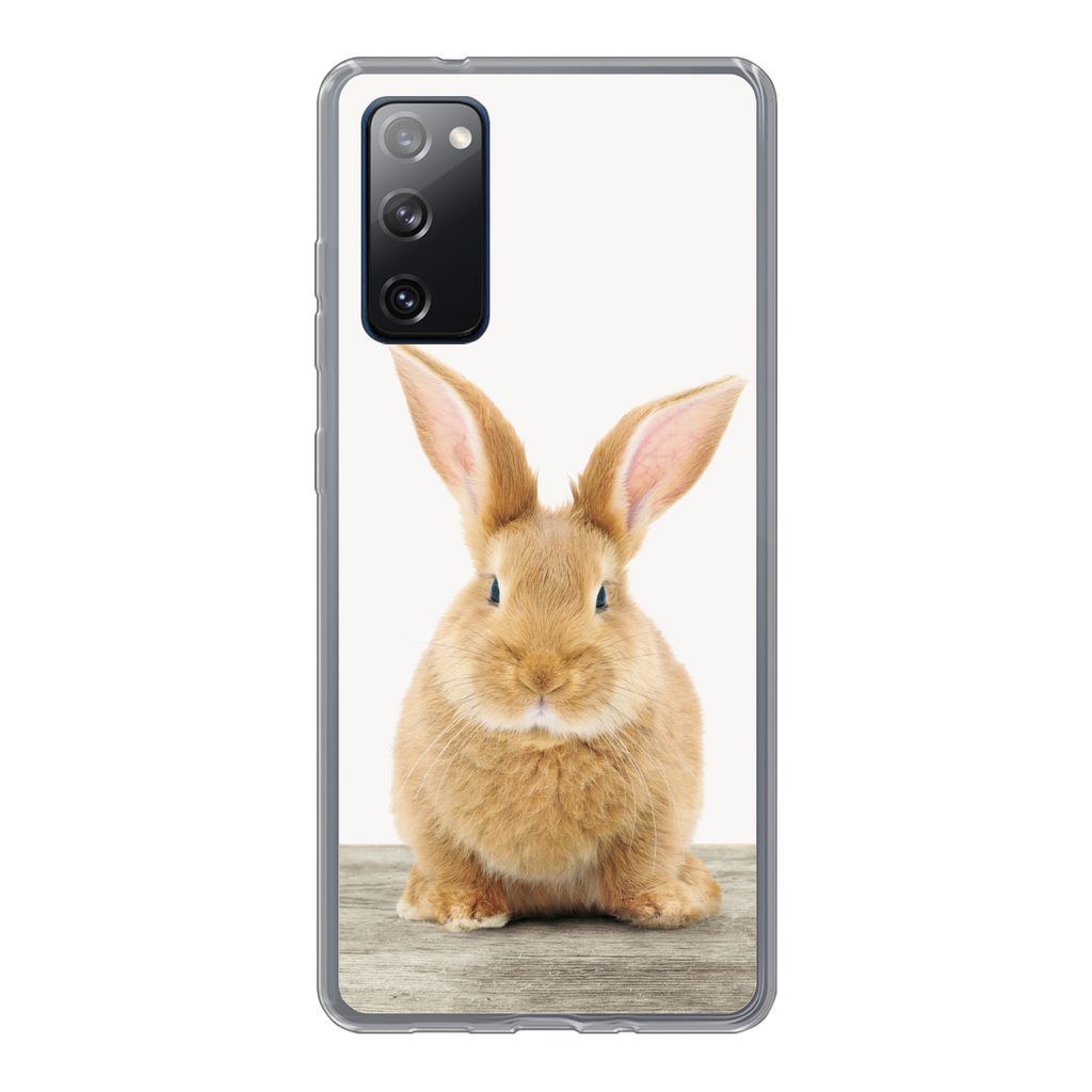 MuchoWow Handyhülle Schutzhülle Hülle für Samsung Galaxy S20 FE Kaninchen - Babykaninchen - Tiere - Kinder - Mädchen - Jungen Silikon Softca...