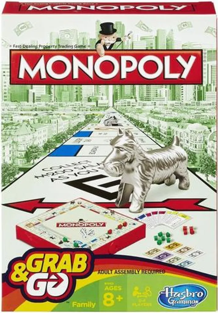 Jeu de Société Monopoly de Voyage Hasbro : Format de Poche pour la Famille