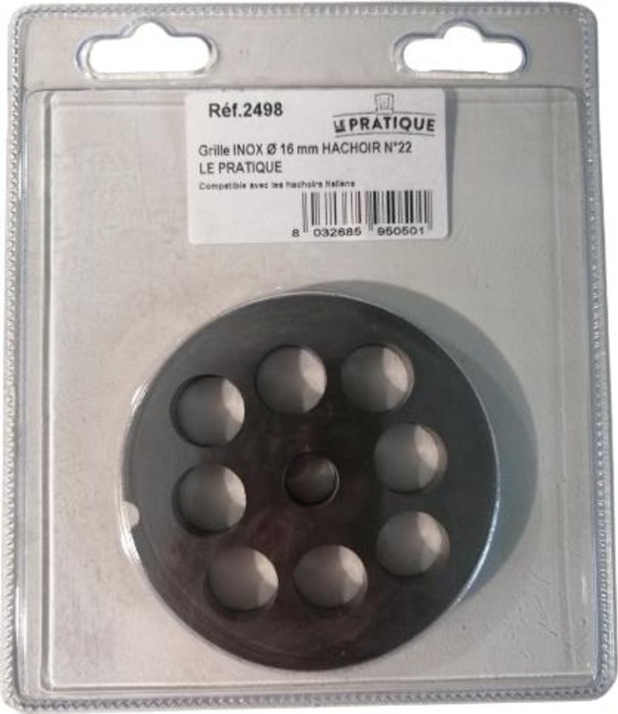 Universelle Edelstahlgitter ø 16 mm Hachoir Nr. 22 - Le Pratique
