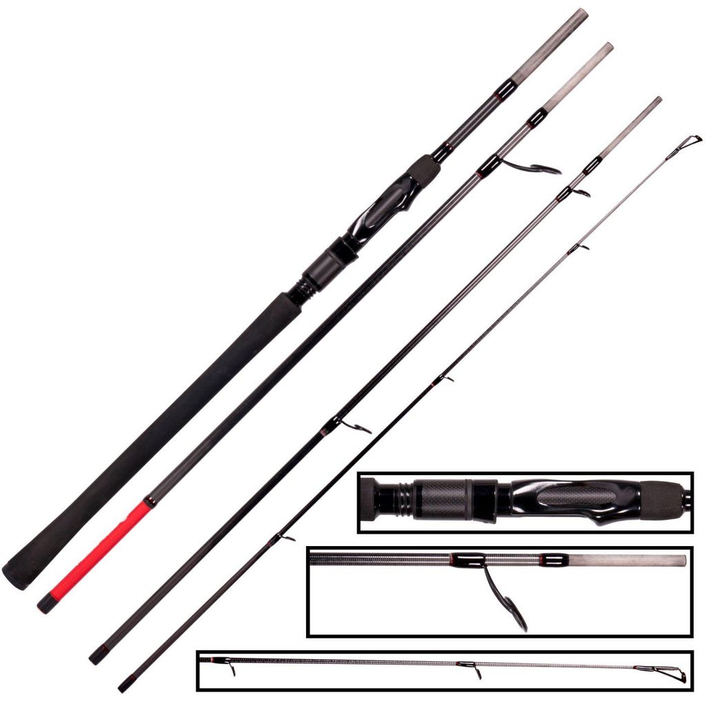 Zeck Troy 240cm 15-50g Spinnrute Reiserute Produktbild 