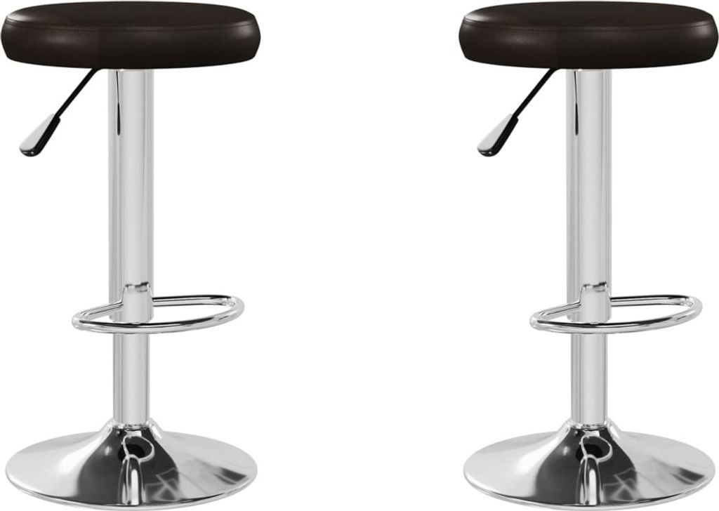 Barhocker 2 Stk. Braun Kunstleder