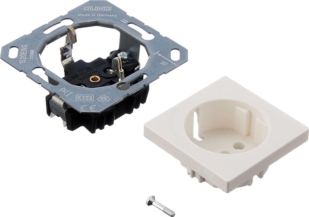 Jung | ES 1520 KI | Presa Schuko, acciaio inossidabile - Presa di corrente ES 1520 KI | Presa