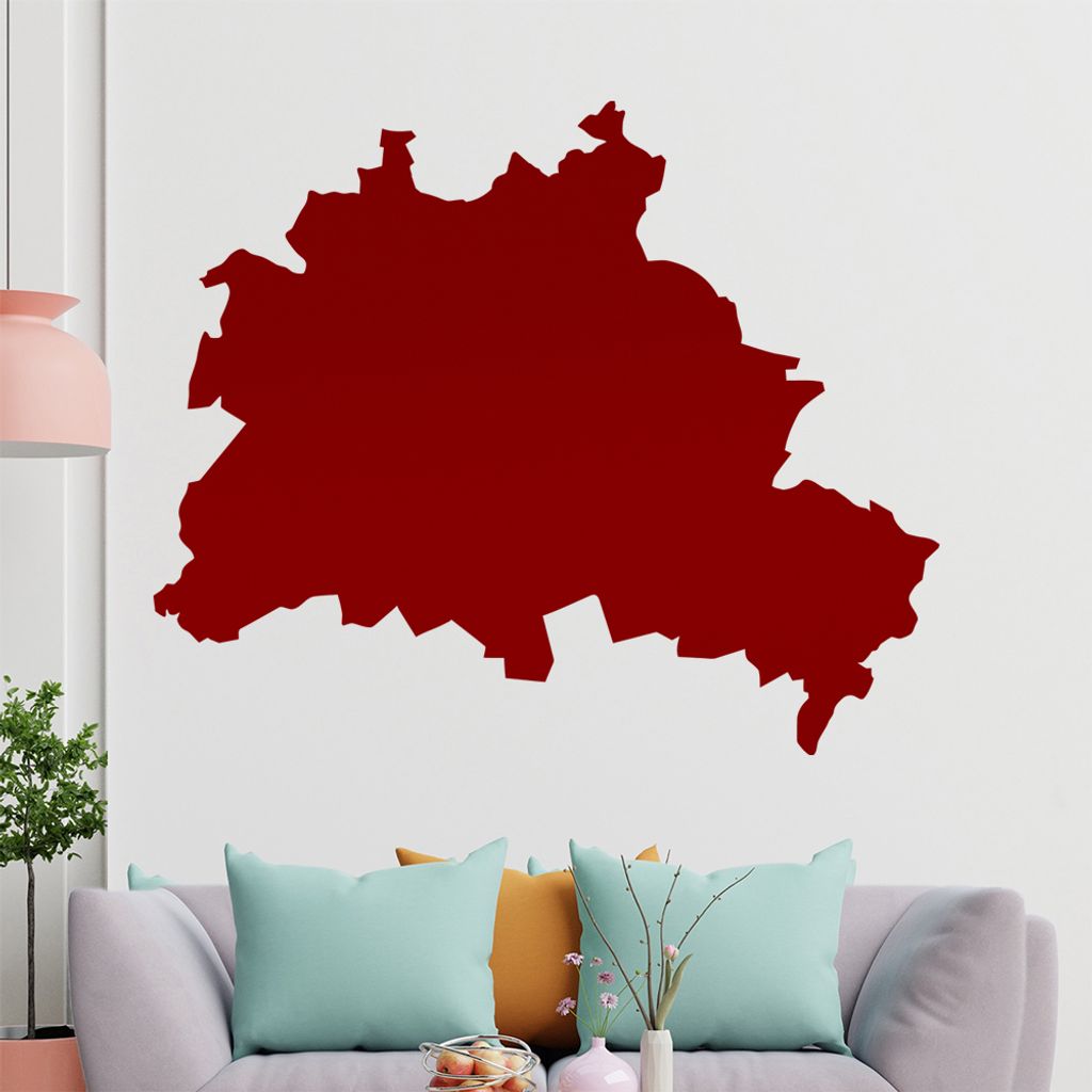 KIWISTAR Bundesland Berlin - Brandenburger Tor Wandtattoo in 6 Größen - Wandaufkleber Wall Sticker - Dekoration, Küche, Wohnzimmer, Schlafzimmer...