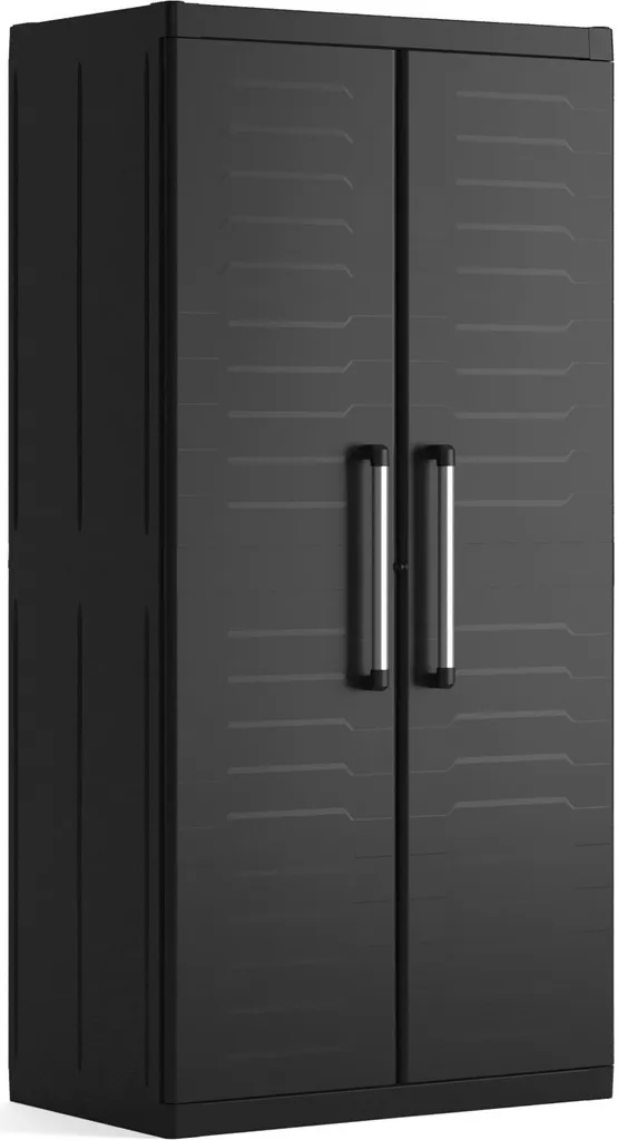 Armoire de rangement haute XL Keter Detroit Noir pour Garage et Atelier