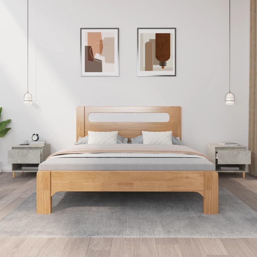 The Living Store Nachttische 2 Stk. Betongrau 50x46x50 cm Holzwerkstoff