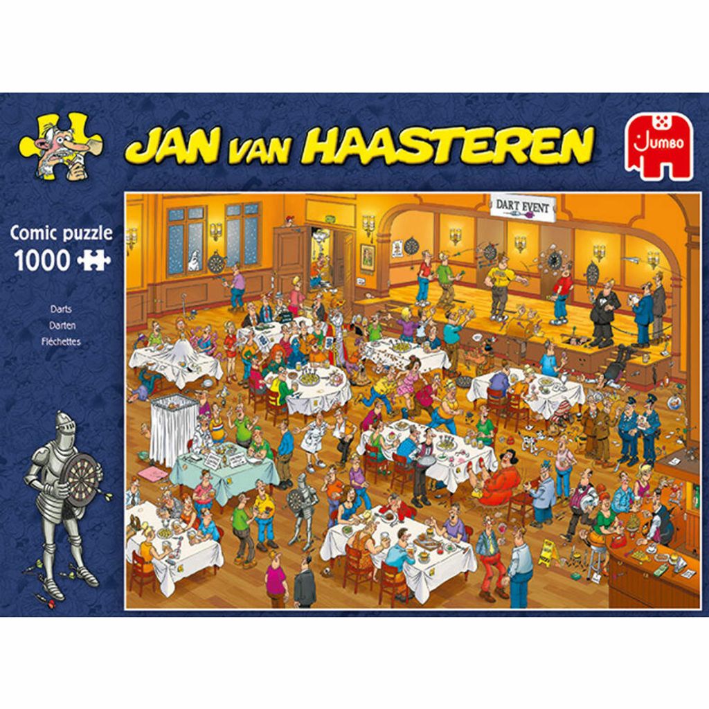 Jumbo Jan Van Haasteren Puzzle Zirkus 1000 Teile 19089 Jumbo Puzzle 19089 Jan Van Haasteren „Zirkus-Akrobatik" – 1000 Teile, Witzig-detailed Für Puzzle-Fans Puzzle Van Haasteren