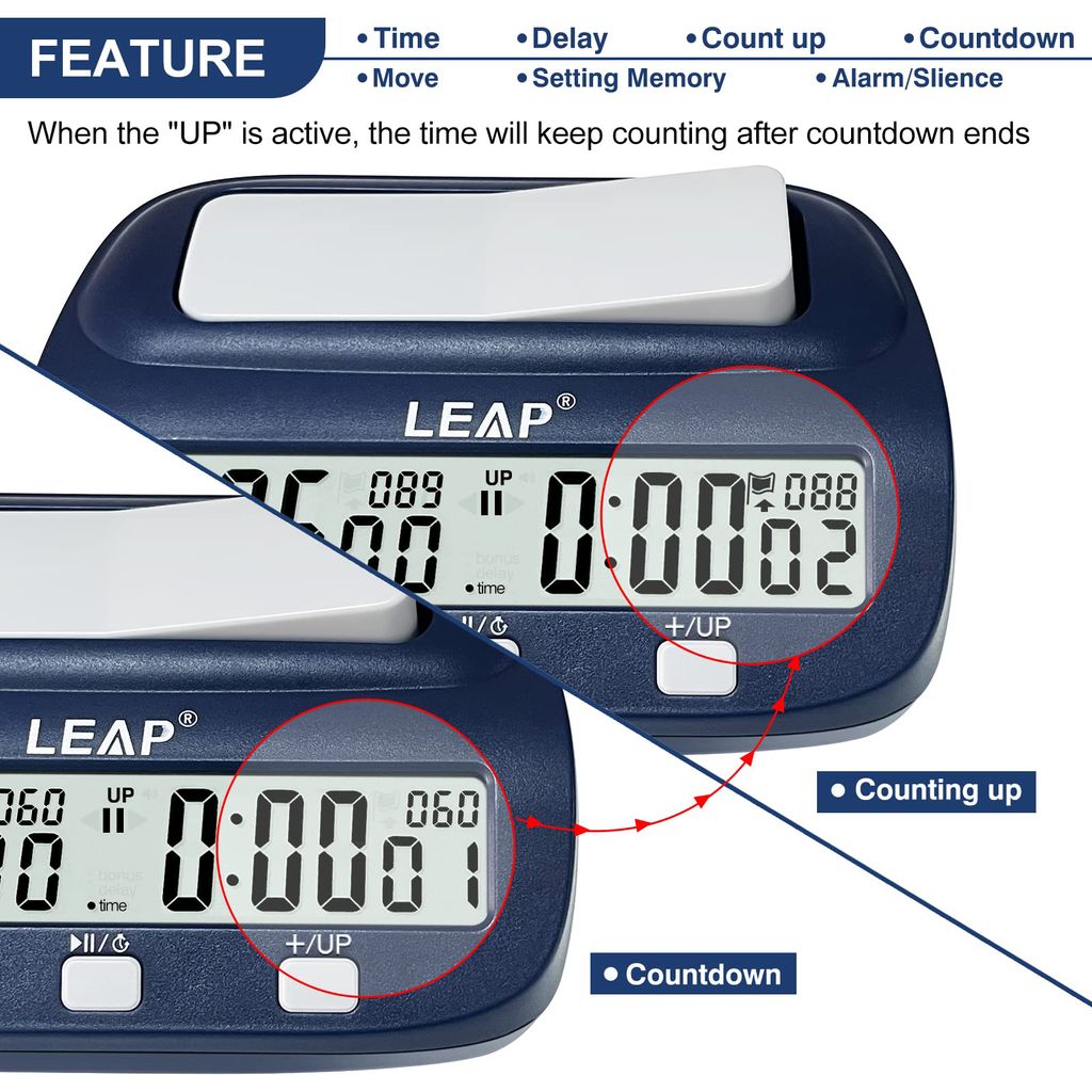 LEAP Chess Clock Digitální šachové hodiny | Kaufland.cz