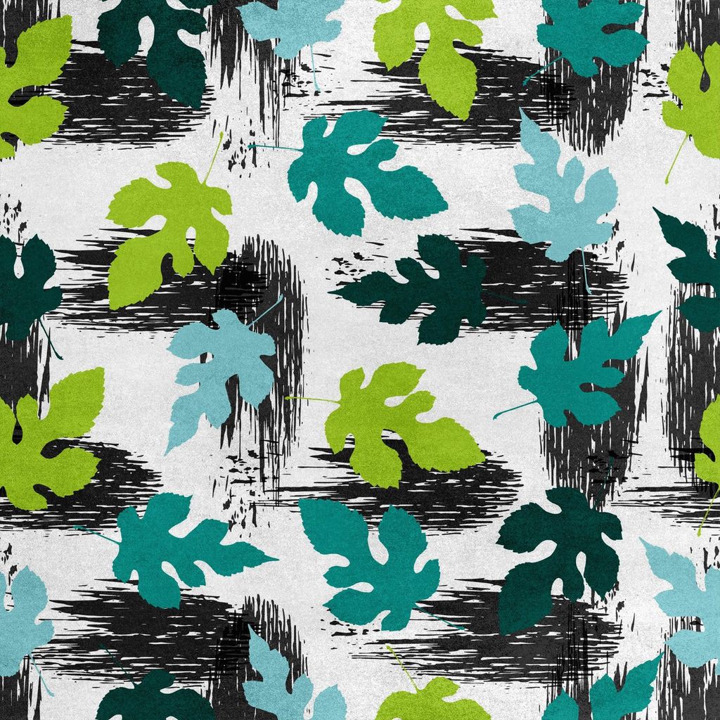 Royal Samt Stoff Polyester Zum Nähen - Motiv fallende Blätter