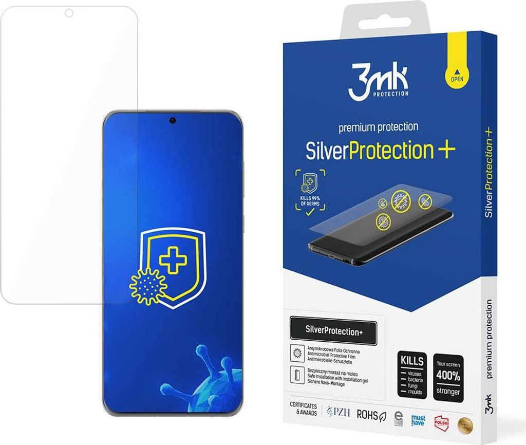 3mk Display Antimikrobielle Schutzfolie SilverProtection+ für Huawei P60 Art 0,21mm Self-Heal