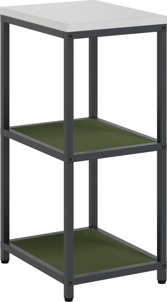 Küchenaufbewahrung mit Regal Olive Grün 40 x 50 x 92 cm Stahl
