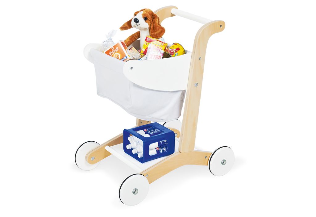 Chariot de supermarché 'Erna', blanc Image du produit 