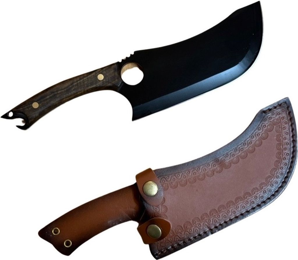 IS-25842 Hackmesser Braun mit Etui – Hochwertig KP25842