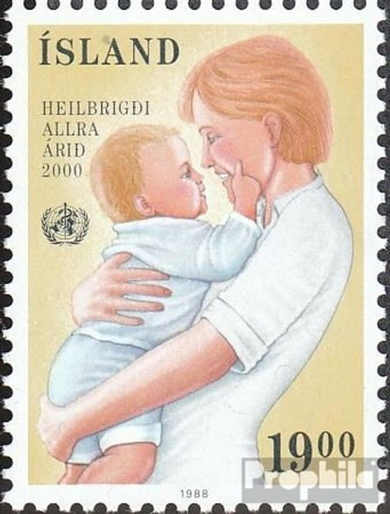Briefmarken Island 1988 Mi 694 (kompl.Ausg.) postfrisch WHO