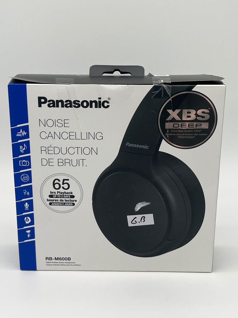 Panasonic M600B Over-Ear-Kopfhörer Hybrid ANC 65 Std. – Produktbild 