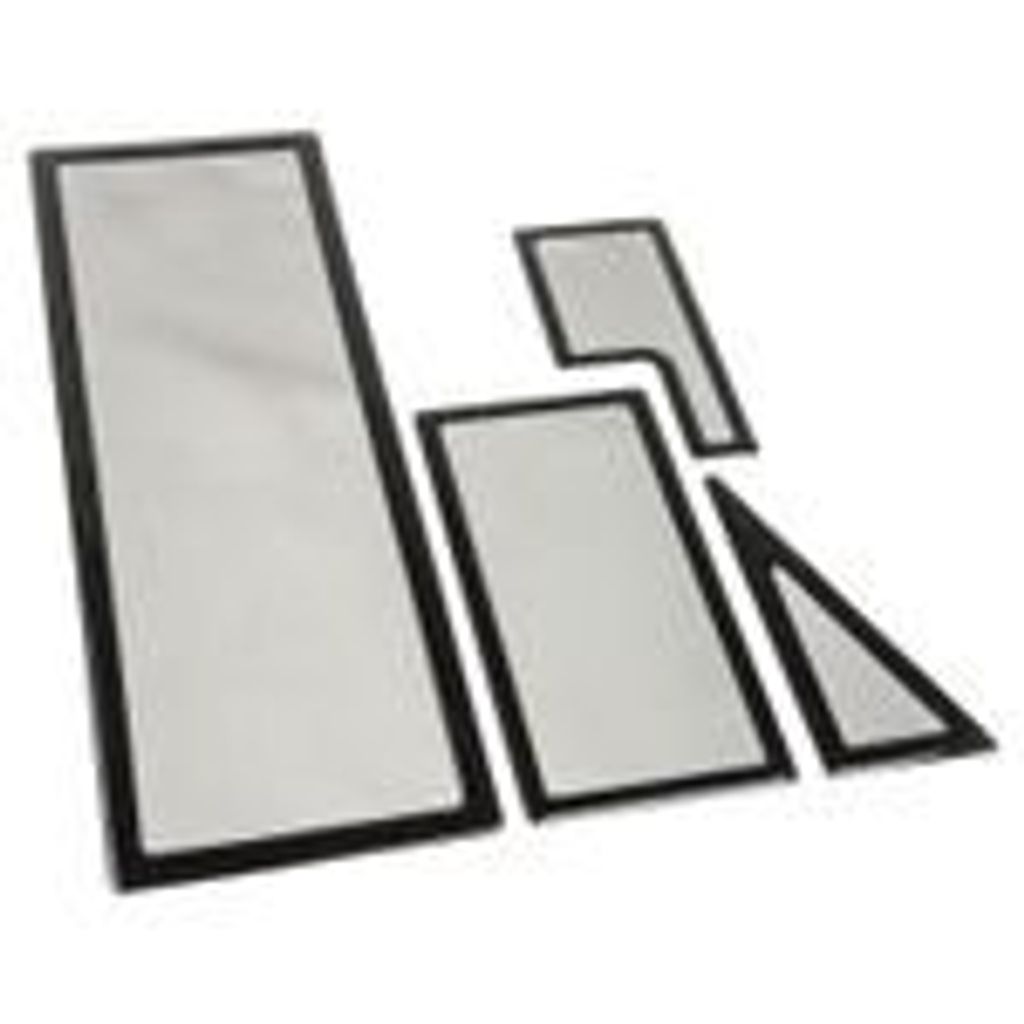 DEMCIFLEX Staubfilter-Set für NZXT Switch 810 - schwarz/schwarz