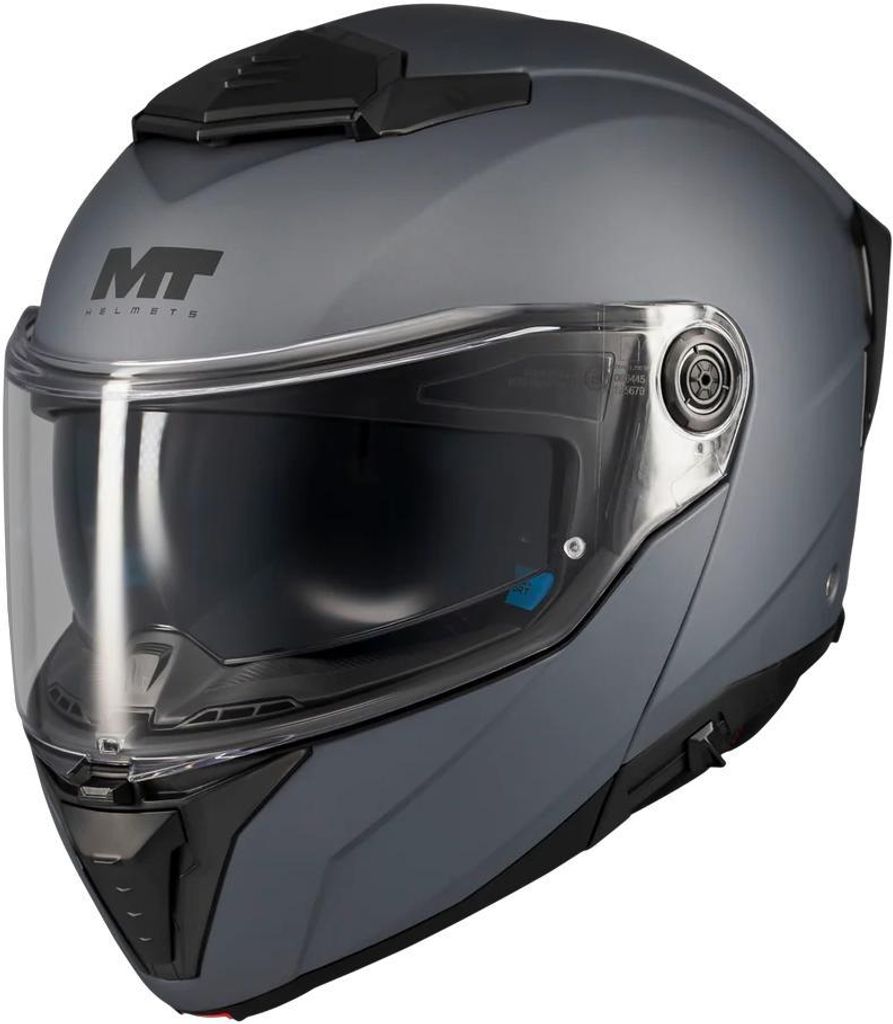 MT ATOM 2 SV PURE Klapphelm matt titanium A2 XS XS in grau
