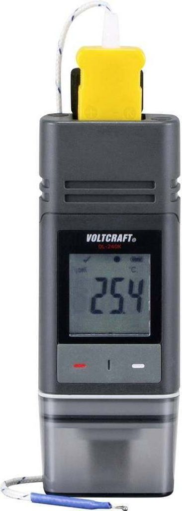 VOLTCRAFT VC 9657630 DL-240K Temperatur-Datenlogger Messgröße Temperatur -200 bis 1372 °C PDF Funktion, inkl. Wandhalte
