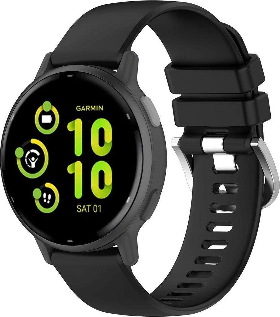 Bizon Armbanduhr Silicone Pro T, QuickRelease 20mm, Schwarz