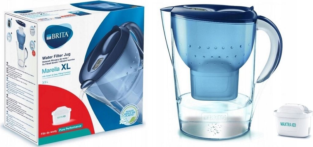 Brita Marella XL Wasserfilterkanne 3.5L+1 Brita Maxtra Filter