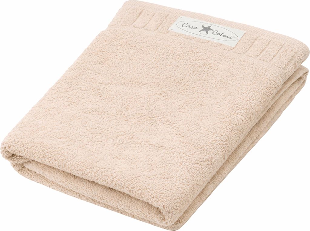 Casa Colori Frottier Duschtuch 70x140cm 70 x 140 cm creme Hohe Farbbrillanz, Einfache Pflege