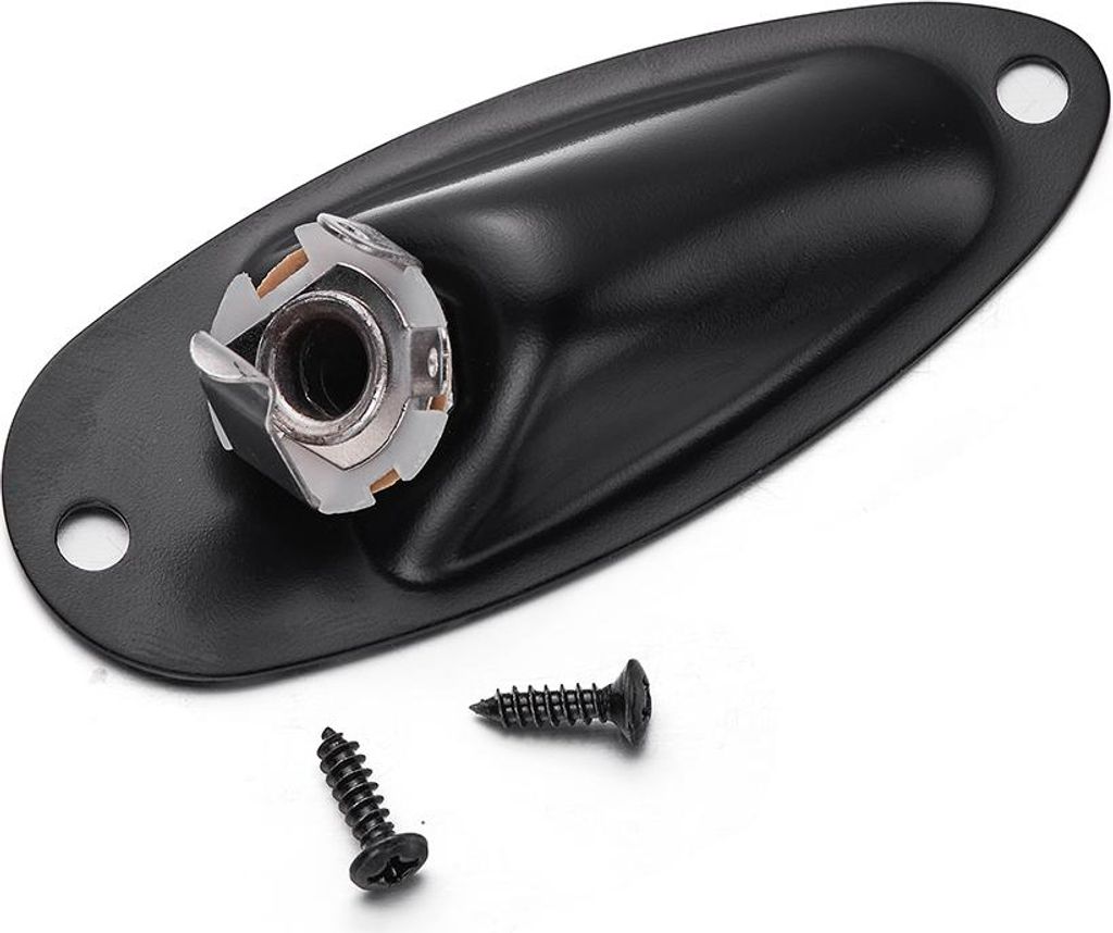 Gitarrensaitenbaum-Halterungsset, elektrische Hardware, Metallrolle + Halsplatte, geladene Klinkenbuchse mit Befestigungsschrauben, Ersatzzubehör,...
