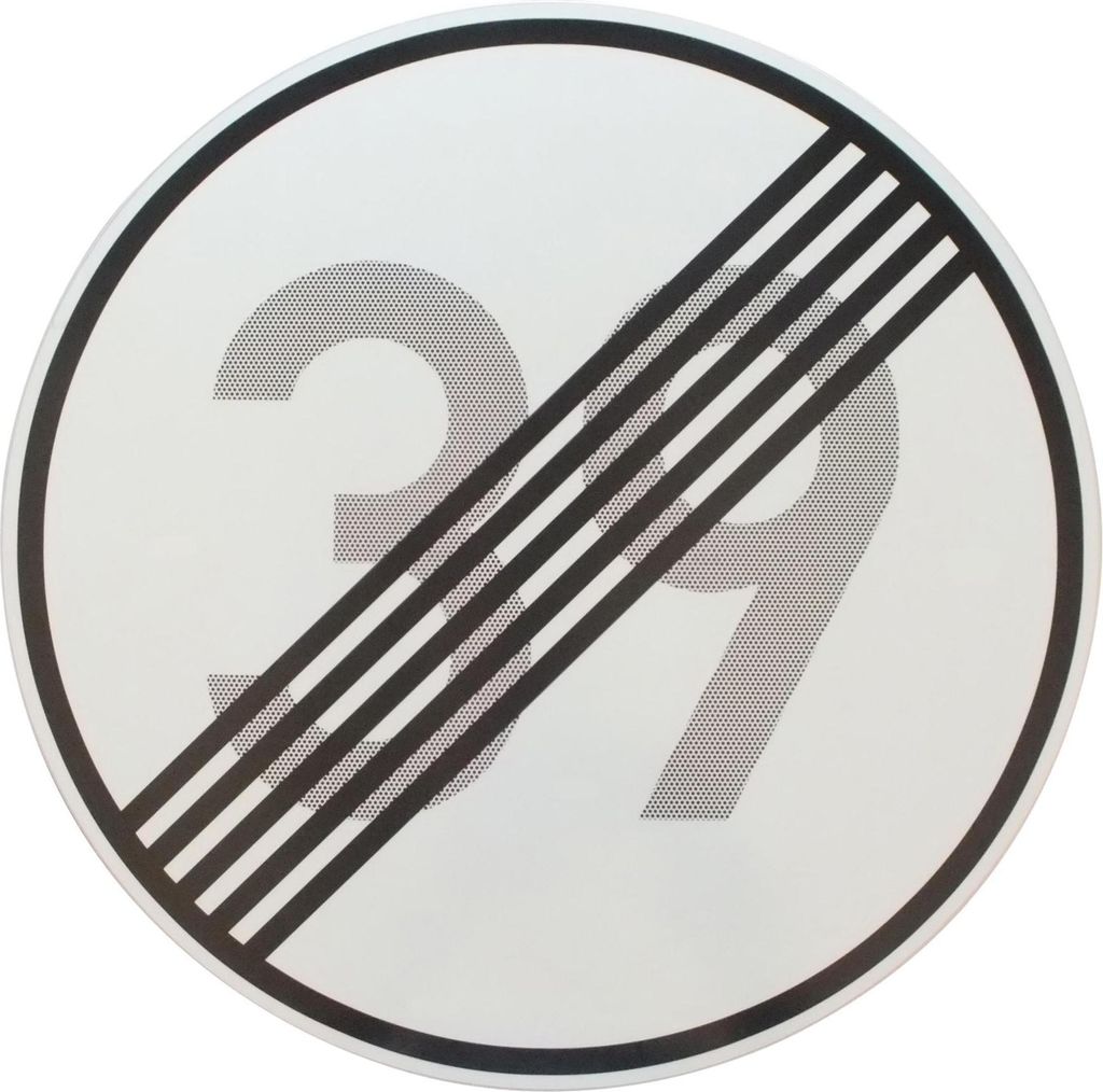 ORIGINAL VERKEHRSZEICHEN Nr. 282 mit Zahlenkombination ENDE Produktbild 