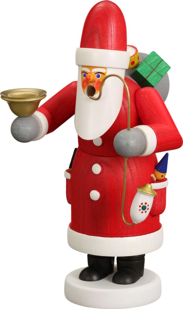 Räuchermann Weihnachtsmann mit Tülle bunt Höhe 18cm NEU