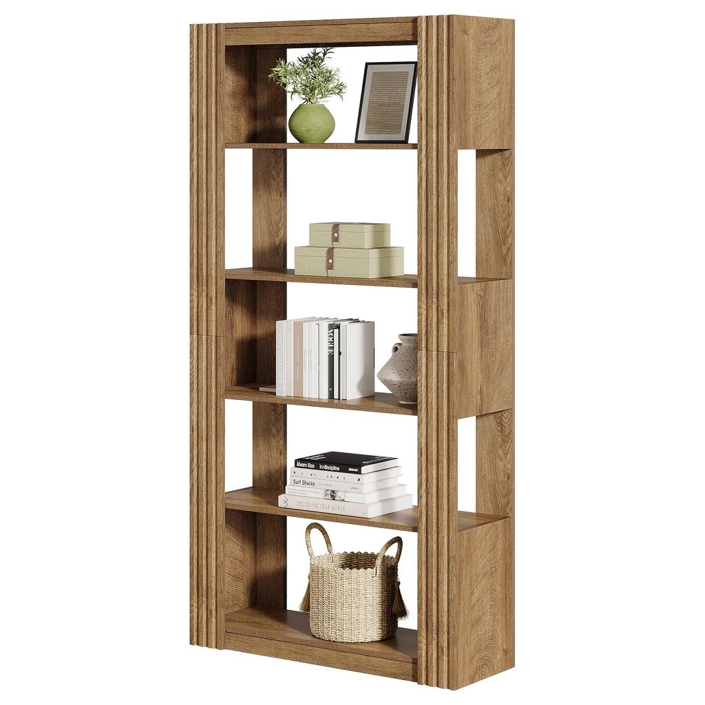 Tribesigns Bücherregal, 180 cm hohes Standregal mit 5 Produktbild 