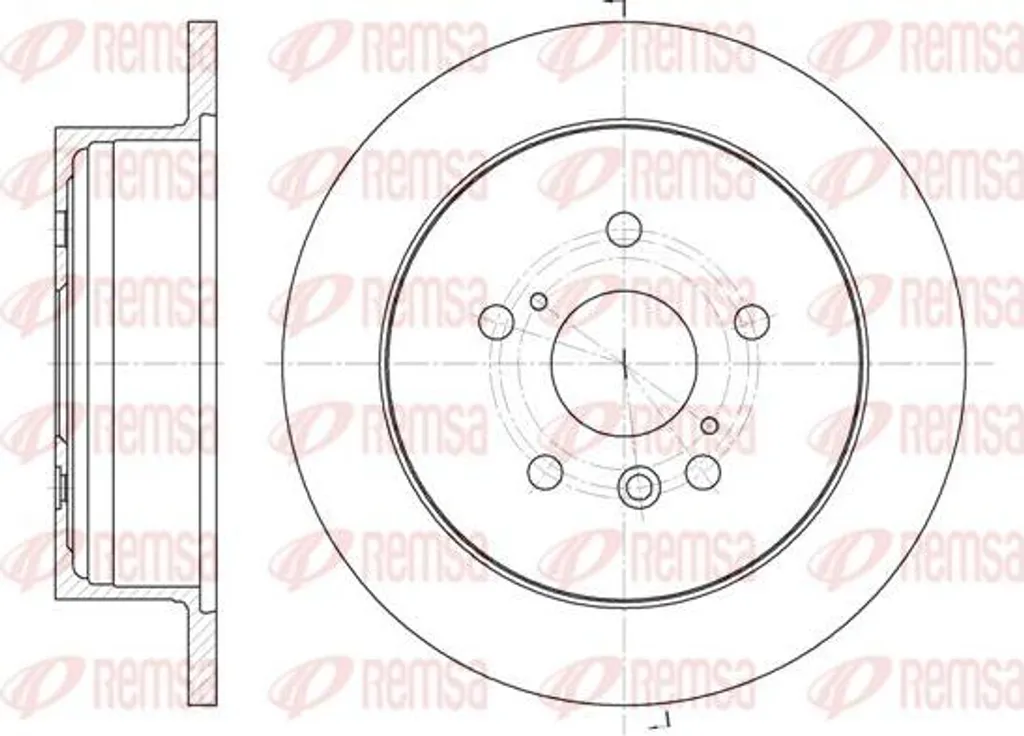 Disque de frein haute friction REMSA pour berline Toyota Avensis