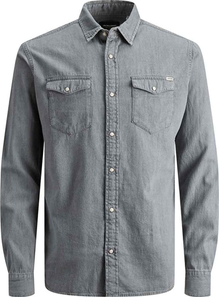 Jack & Jones Hemd Shirt Longsleeve Hemd Jeanshemd JJ SHERIDAN SHIRT Langarm