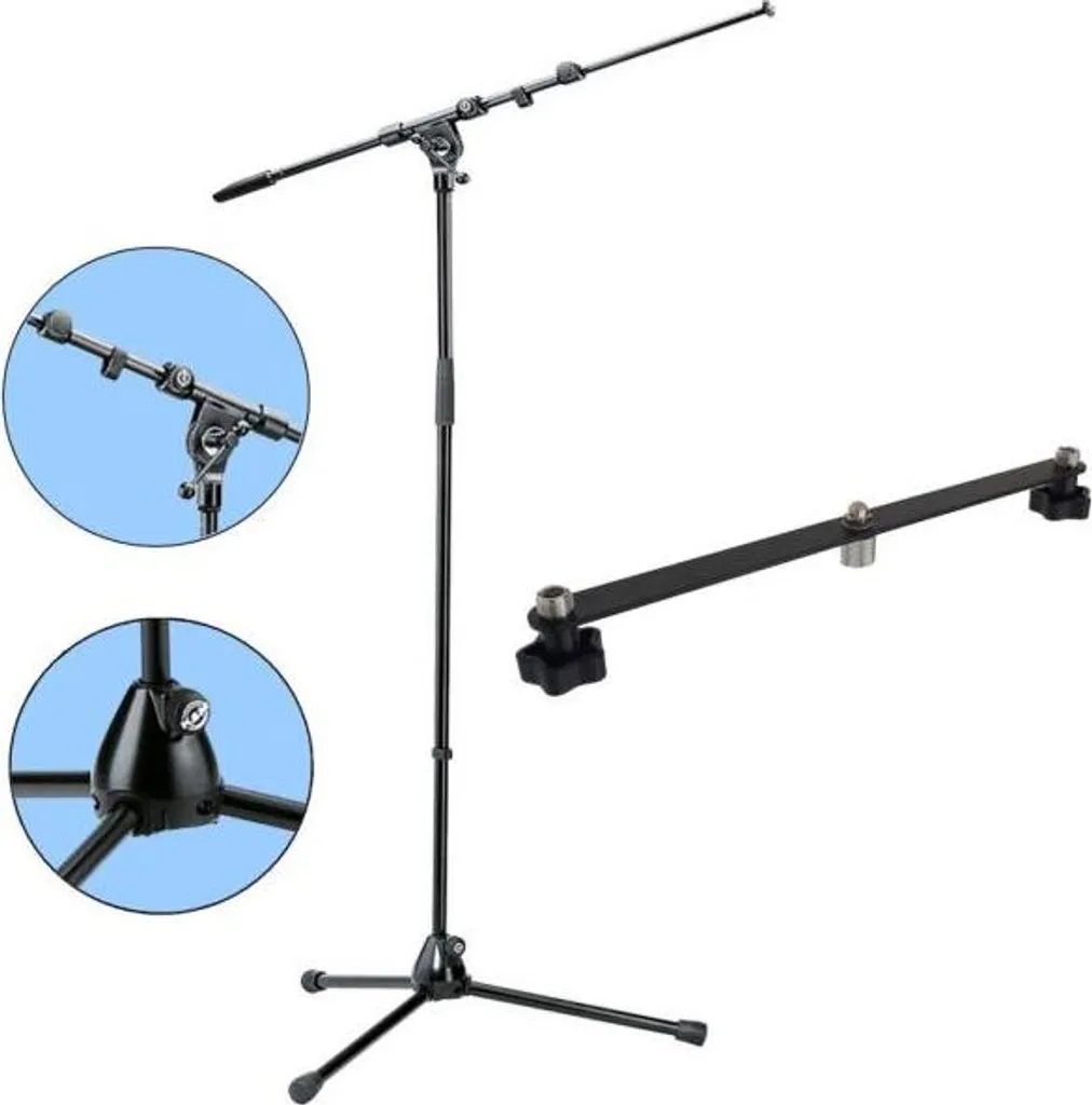 L'Originale K&M 210/9: Asta con Braccio Telescopico e Staffa Stereo
