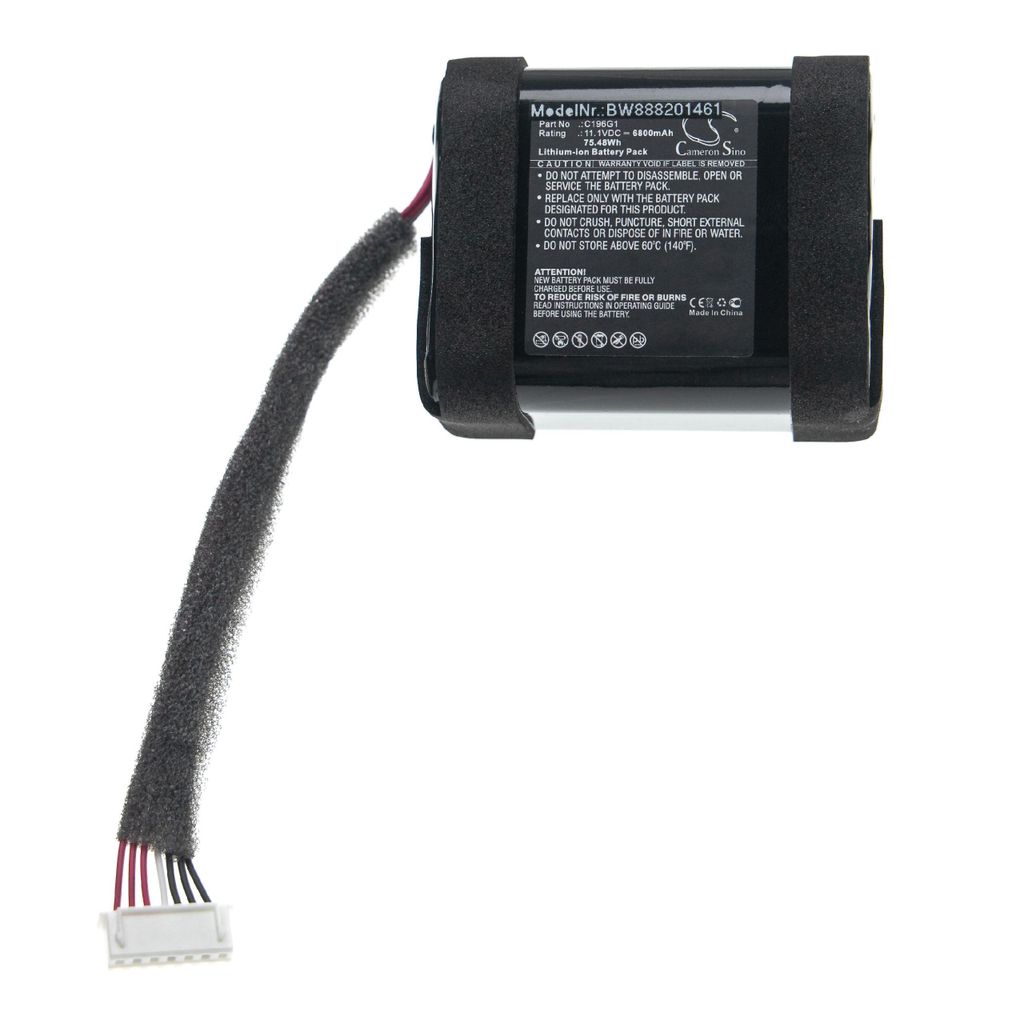 vhbw Akku kompatibel mit Marshall Tufton Lautsprecher Boxen Speaker (6800 mAh, 11,1 V, Li-Ion)