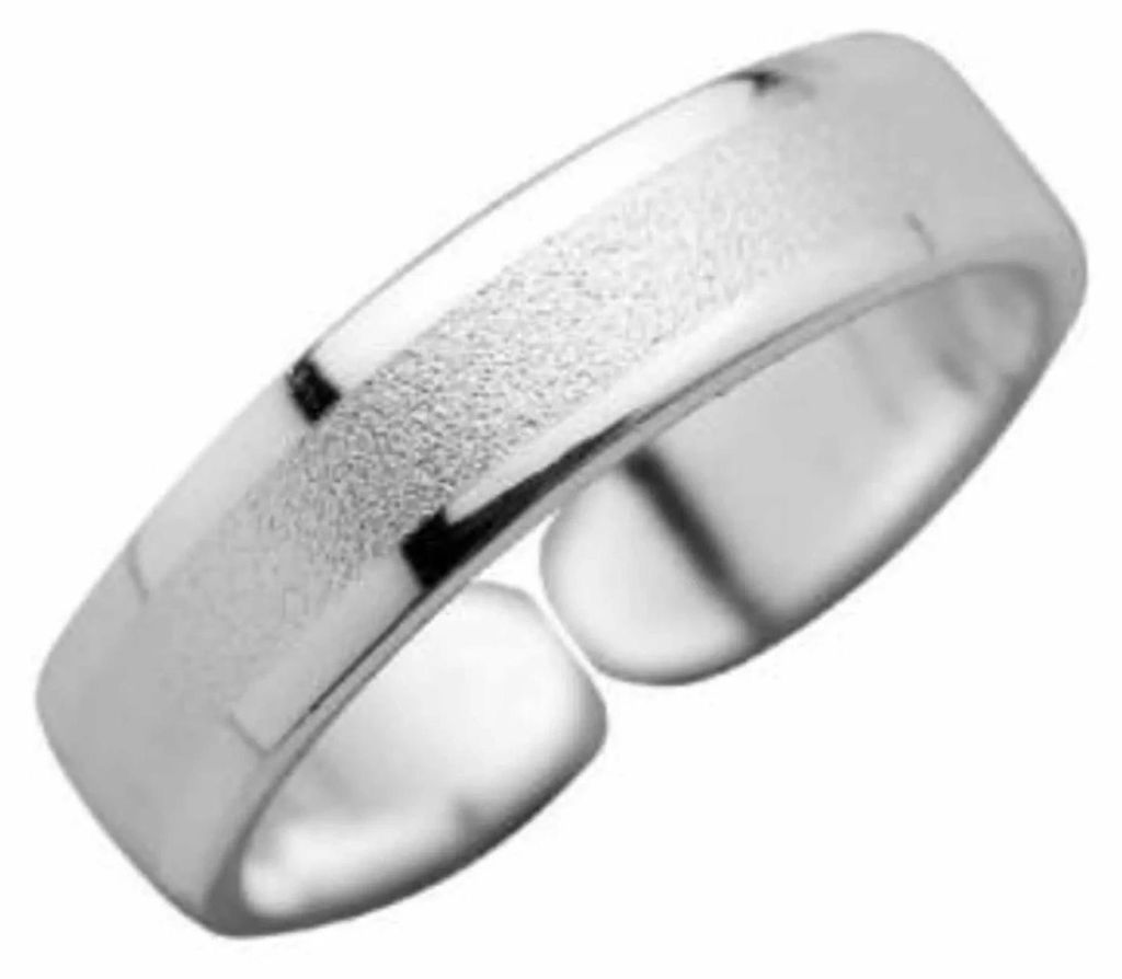 Zehenring Zehring sandgestrahlt 5 mm 925 Silber Produktbild 
