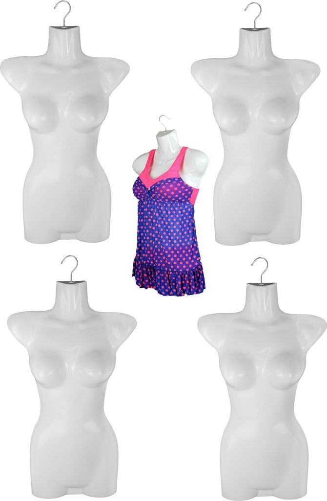 5er Set Torso Weiblich - 70 cm Damentorso aus Kunststoff - Image du produit 