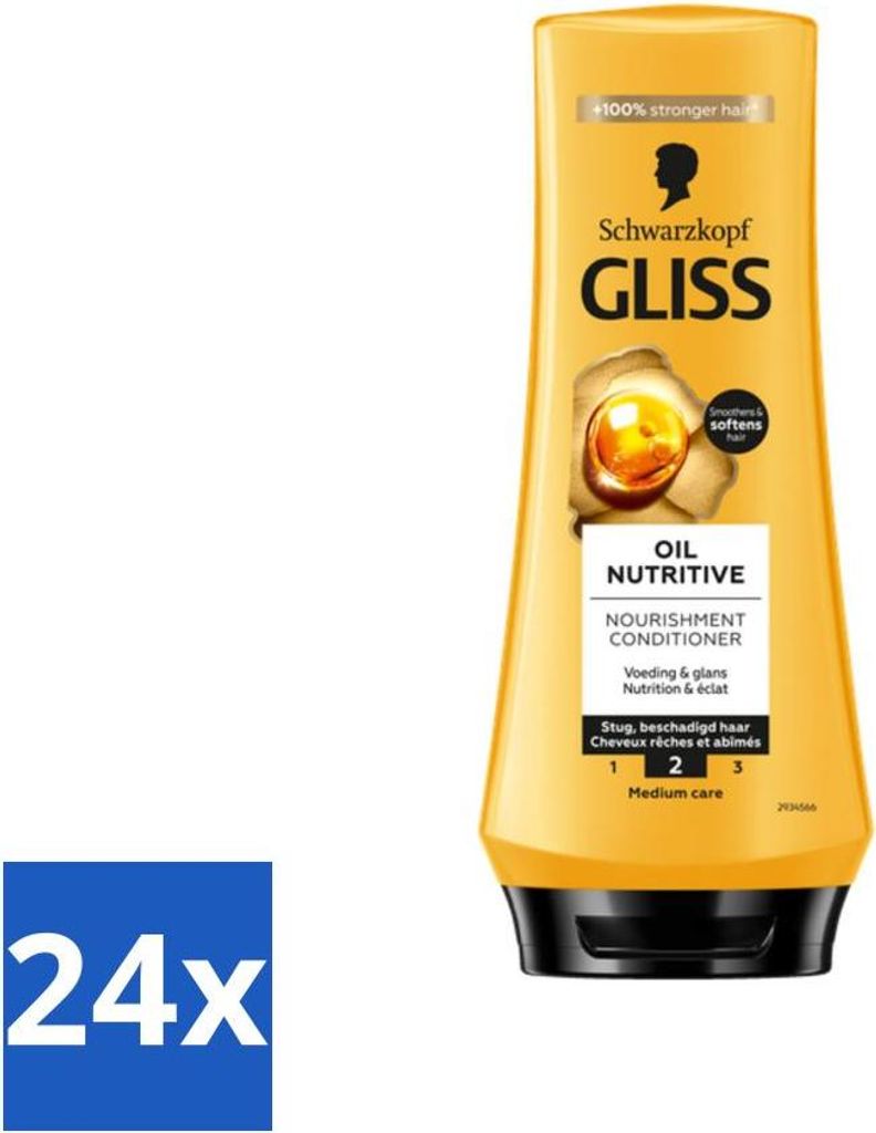 Gliss - Hair Repair - Conditioner Oil Nutritive für intensive Pflege - 200 ml - Vorteilspack - 24 Stücke