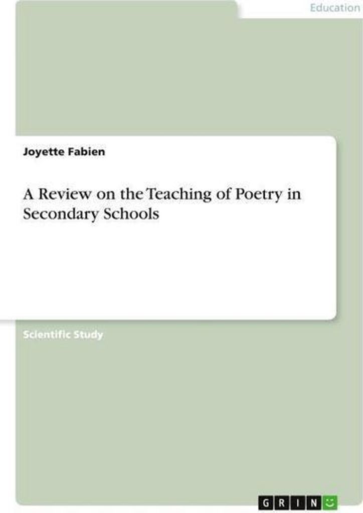 A Review on the Teaching of Poetry in Secondary Schools