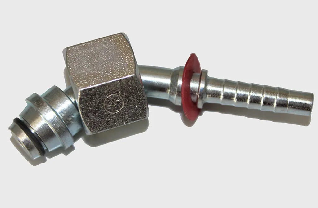 Raccord hydraulique anti-fuite DKOS 45° M18x1,5 RA 10mm spécial vibrations