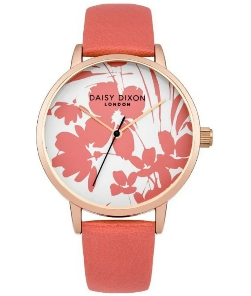 Montre Daisy Dixon DD023PRG avec Bracelet Cuir Rose et Finition Or Rose