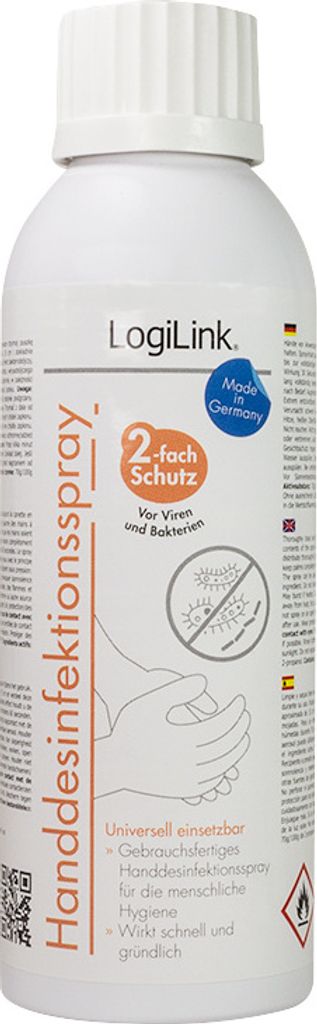 LogiLink Handdesinfektionsspray 150 ml Produktbild 