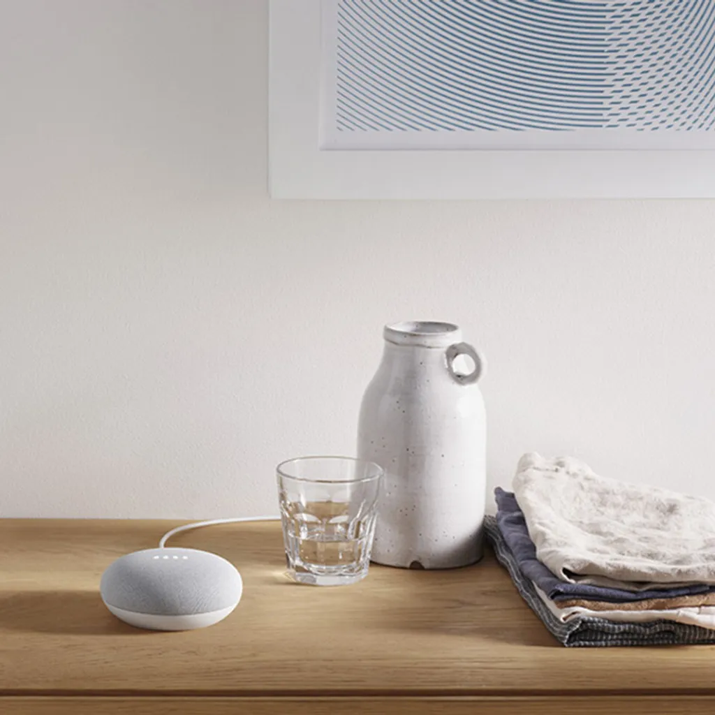 Google Nest Mini Blanc - Assistant domestique pour maison connectée - 10