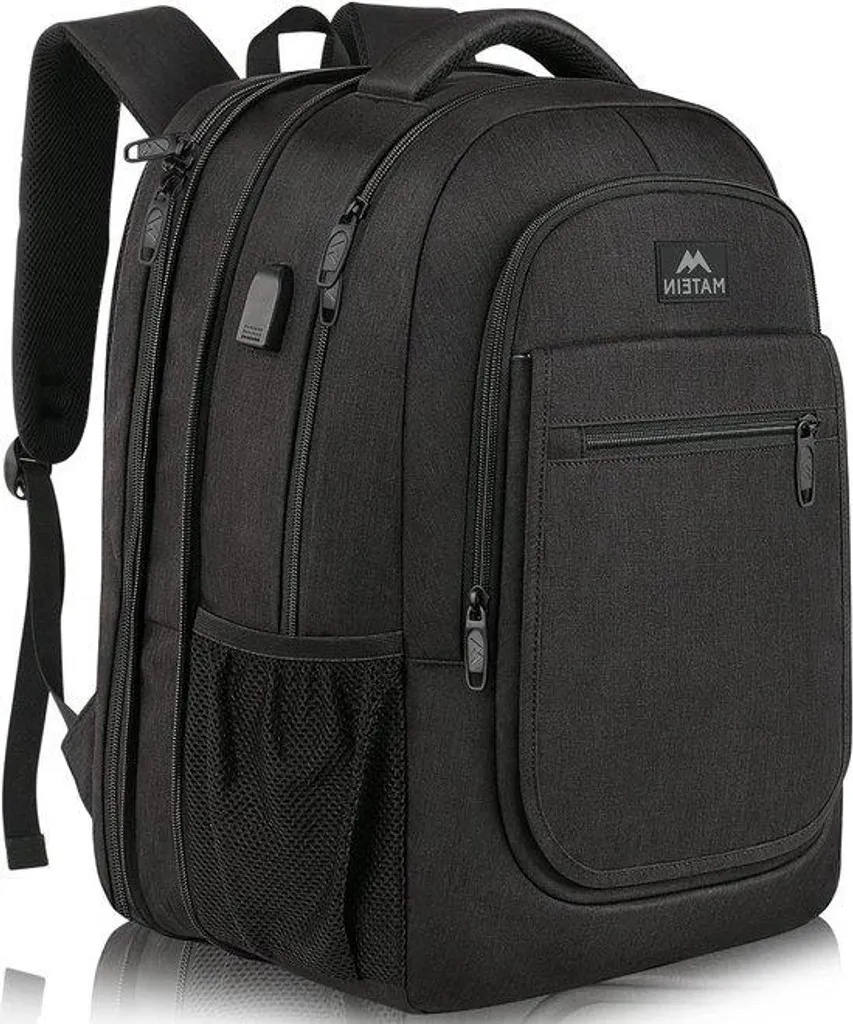 Sac à dos voyage business 17,3 pouces USB étanche et rangement type TSA