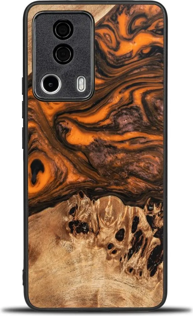 Cover Bewood Xiaomi 13 Lite Arancione: Legno Vero e Protezione Premium