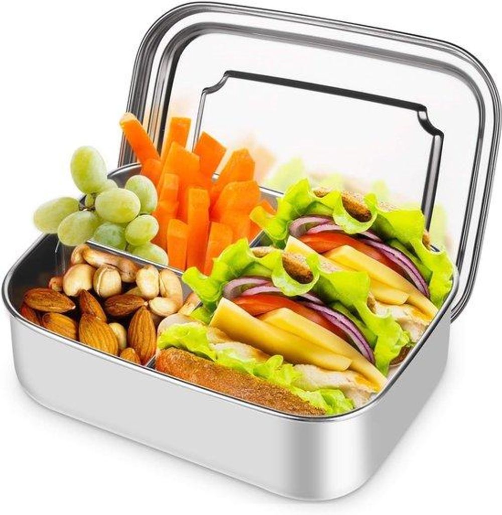 Stainless Steel 3-Vak Lunchbox 1400 ml Produktbild 