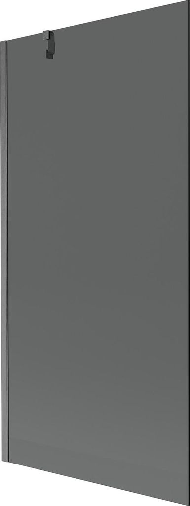 Mexen Next Badewannenabtrennung 1-flügelig 90 x 150 cm, Graphit, Gebürstet Gun Gray - 895-090-000-00-40-66