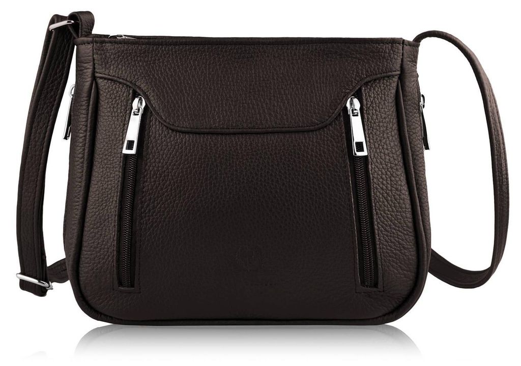 Paolo Peruzzi Z-52-BR Posttasche aus Leder für Damen