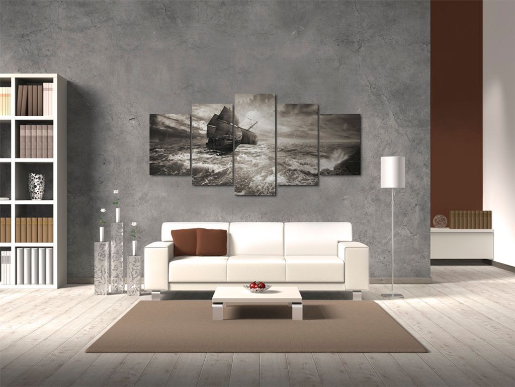 Akustikbild Natur Landschaft 200x100 cm Bilder Akustikschaum Hochleistungsschallabsorber Schallschutz Leinwand 5 tlg Wandbild Raumakustik Schalldä...