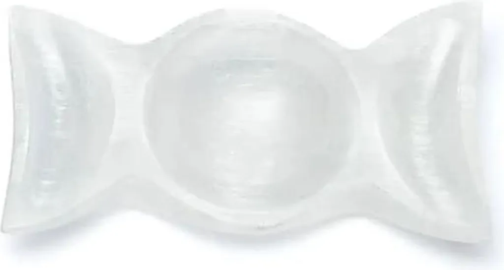 Bol de Méditation en Sélénite 3 Parties pour Purification des Cristaux