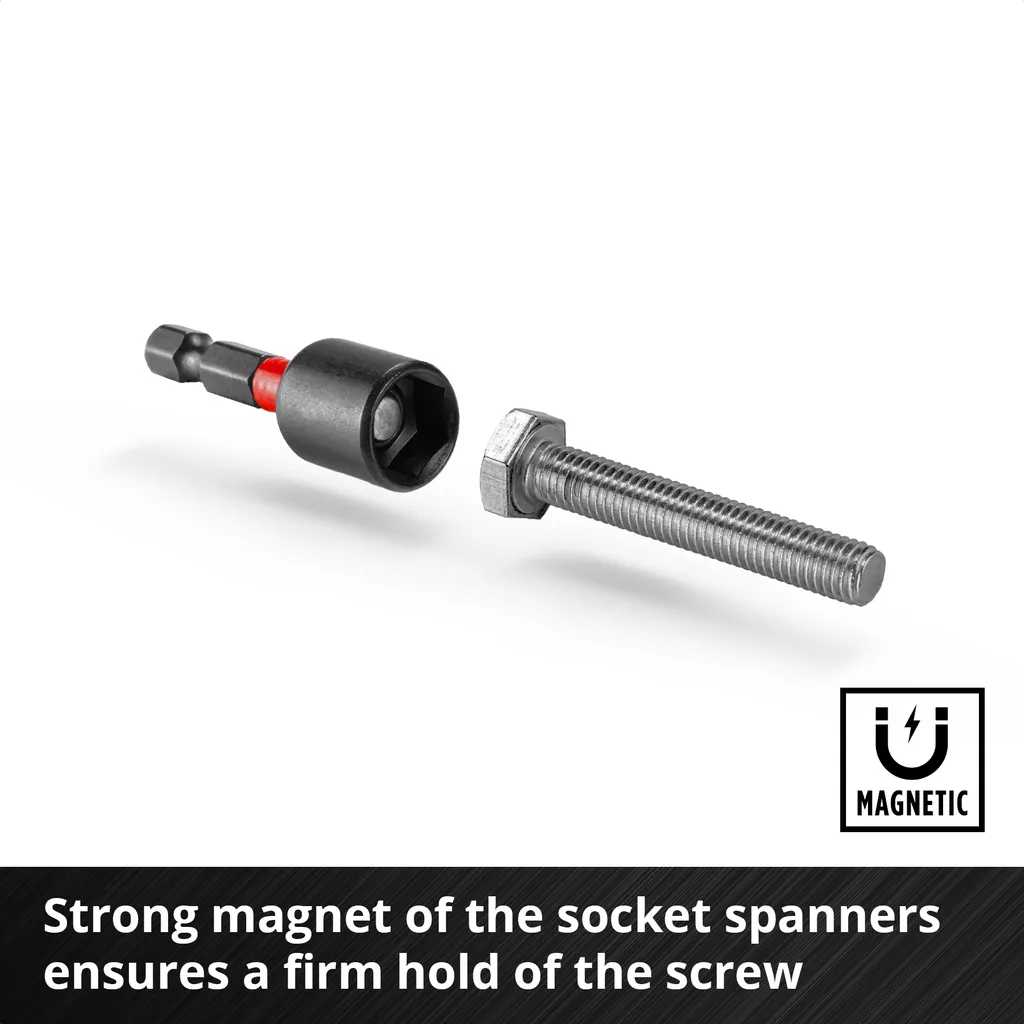 Einhell Bit Set 18 Pezzi 108709 - Kit Inserti S2 e Punte HSS per Avvitatore - 16